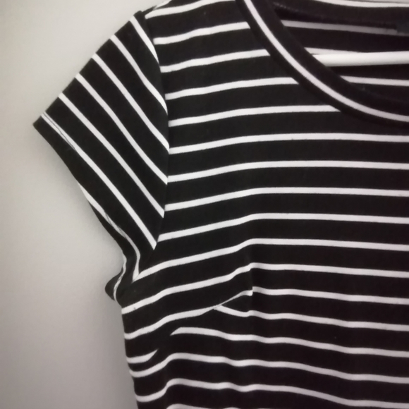 Eclipse Black & White Striped Mini Bodycon Dress - Picture 2 of 5